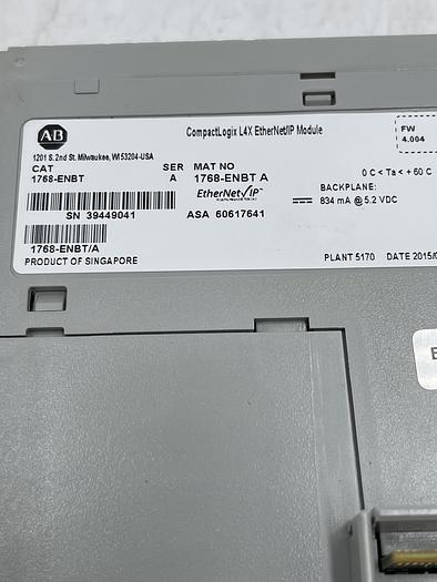Used Allen-Bradley 1768-ENBT Ser A