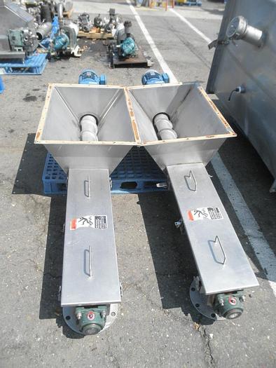 Used Bin, 175 CF, S/st, 60" X 10', Live Bin Bottom, Auger (3) #S740527