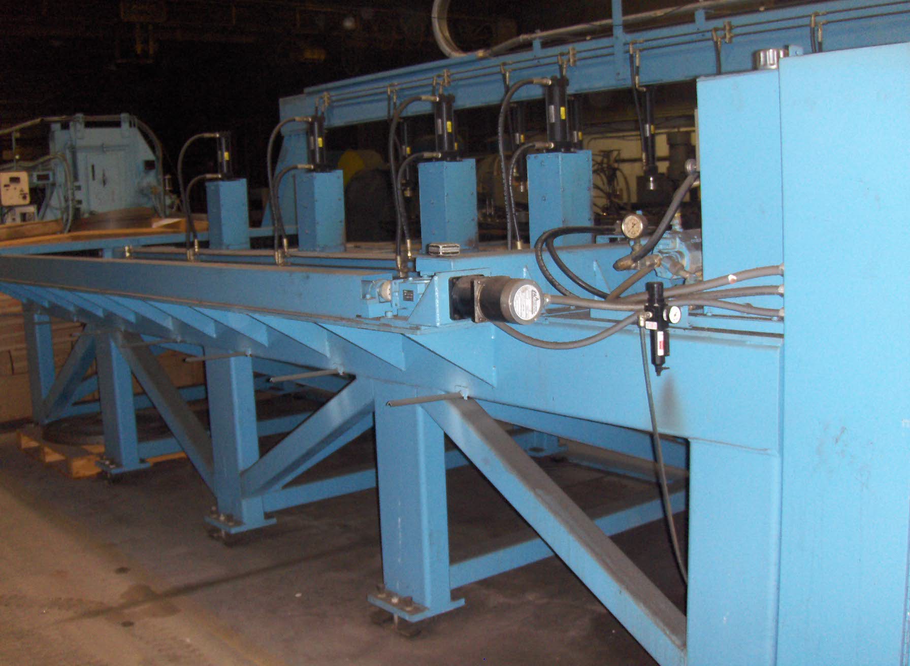 Used 12" x 156" TANNEWITZ Model 3000-MH12 Vertical Band Type Plate Saw; Mfg. 2003