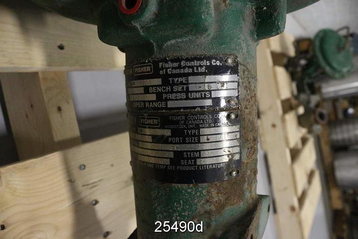 Used Fisher ET 1" Steam Control Valve, 1", Cast Iron Body #25490