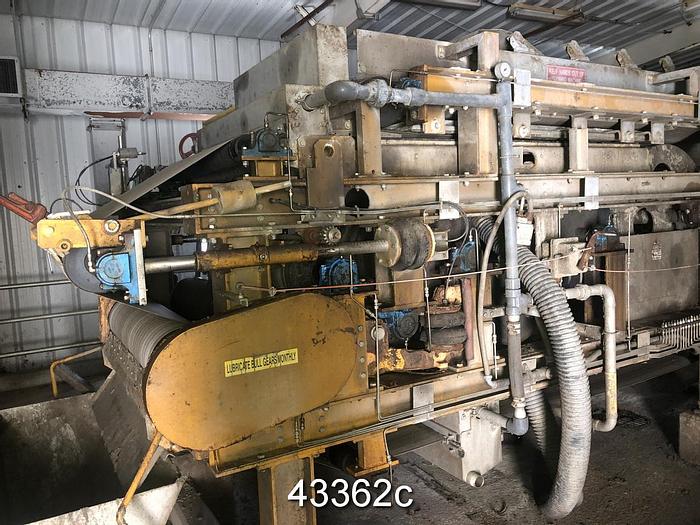 Used Andritz CPF1.0SMX-S8 Twin Wire Belt Press with Gravity Table #43362