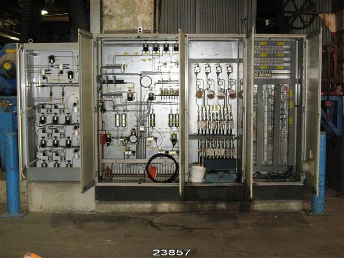 Used Kusters  Calender Two 3-Roll Soft Units, 150" Wide Rolls, Max Linear Pressure, 350 N/Mm, 2000Fpm Speed, Temperature 200 Degrees C 1 Ron Rolls, Temperature 110 Degrees C Covered Roll With Drive 3, Spare Rolls, Complete System #23857