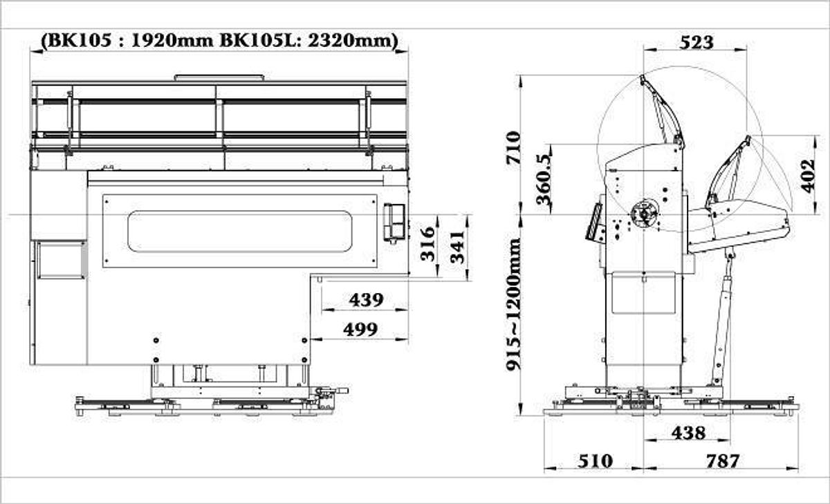 BK105 Servo Motor Drive Short Bar Feeder