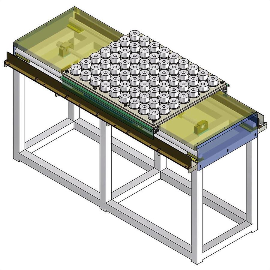 Single pallet customized workpiece template work stocker