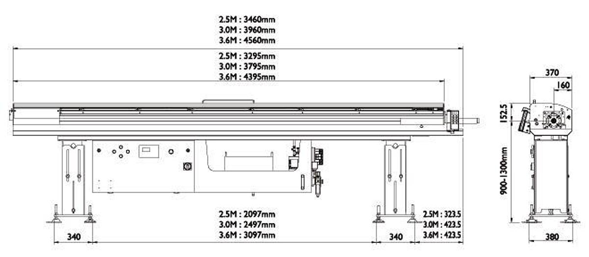 BWG26/ EWG26 Hydraulic Magazine Bar Feeder