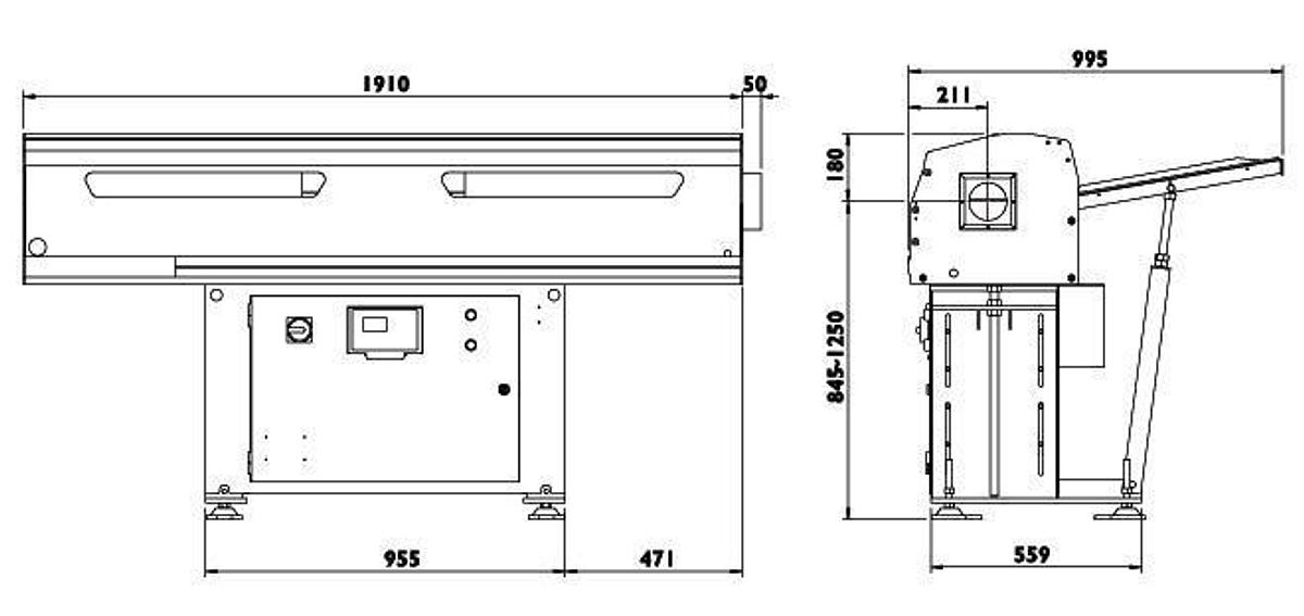 BA65 Pneumatic Bar Feeder