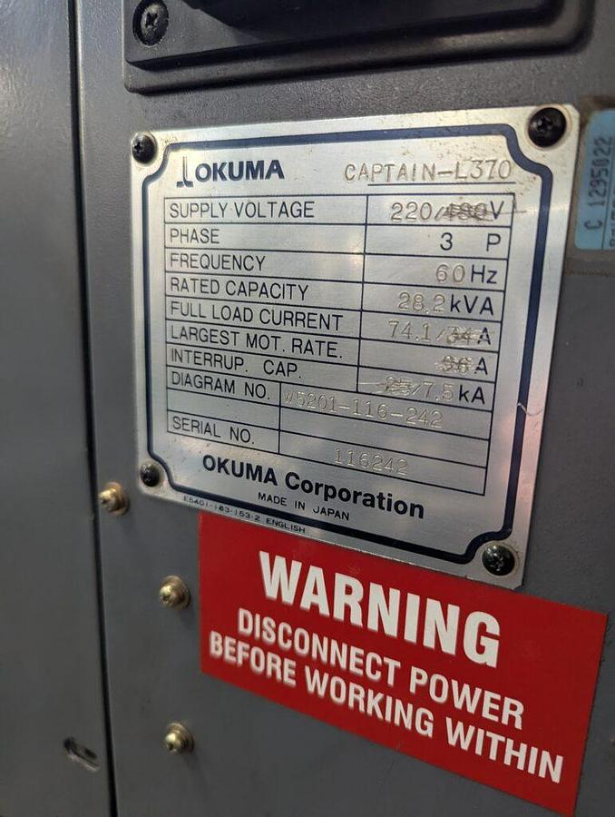 Used 2005 Okuma Captain L370
