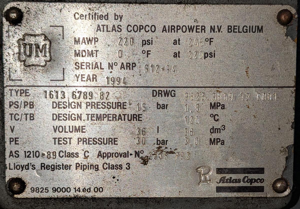 Used 1994 Atlas Copco GA37