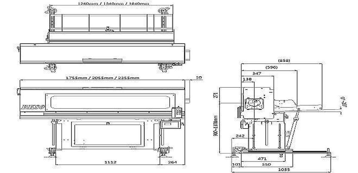 BK80 Servo Drive Short Bar Loader Machine