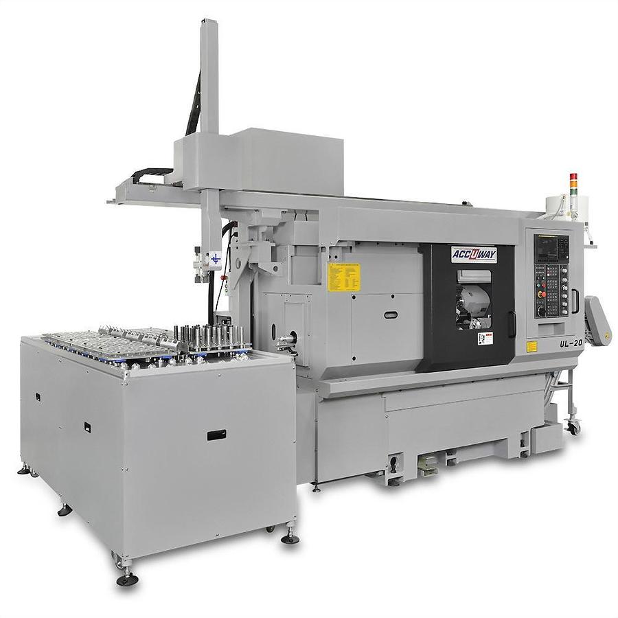 Multi-pallet customized workpiece template rotary work stocker