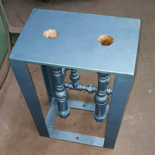 Used Vacuum Assist Table with Flasks for Casting High Temp Alloys