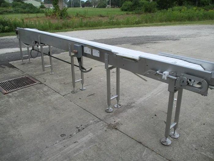 Used Conveyor; Intralox Belt; 8"W x 15'L