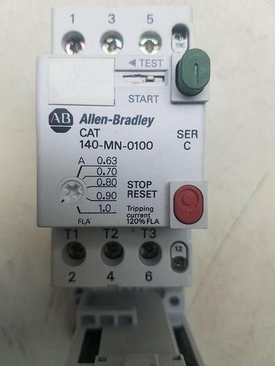 Used ALLEN BRADLEY 140-MN-0100, 140-A01, 140-DC1, 100-C12Z*10.