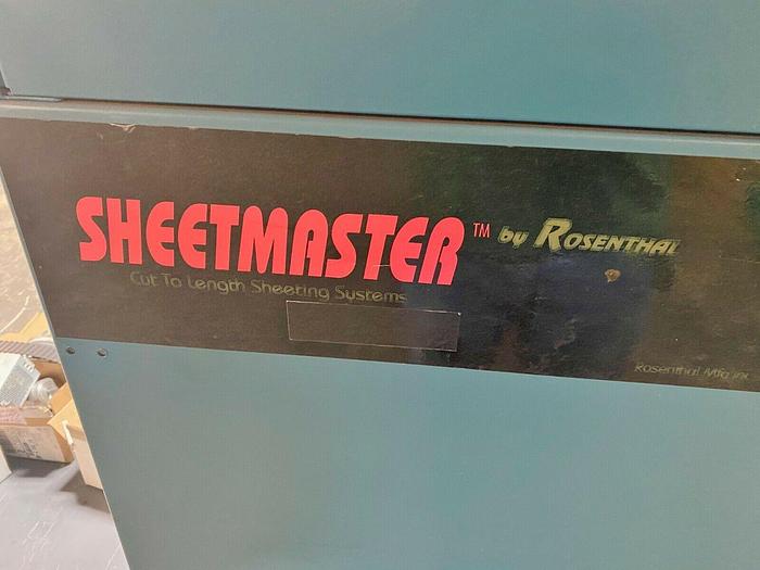 Used 30" ROSENTHAL SHEETMASTER WITH PROGRAMABLE CONTROL AND UNWIND