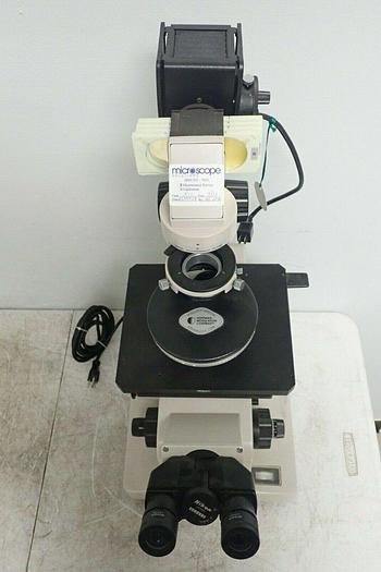 Used Nikon Diaphot Inverted Microscope with 4 Objectives HMC20 LWD 0.4NA 160/0-2