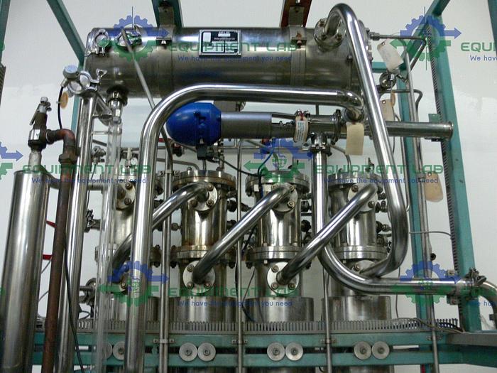 Used FINN-AQUA 300 H 4 Multiple Effect Water Still Skid w/ Heat Exchanger WFI Skid