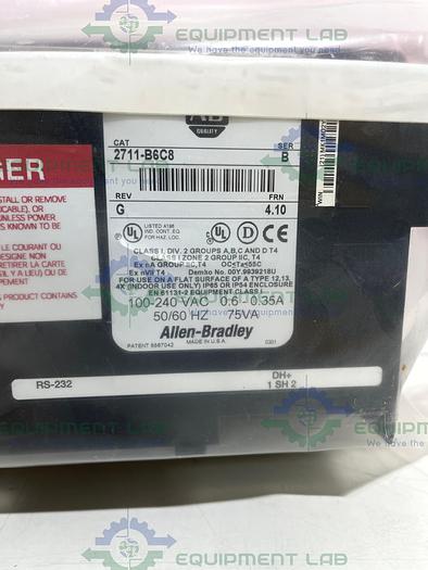 Allen Bradley  2711-B6C8 Series B PnelView 600 Keypad/Touch DH+ FRN 4.10