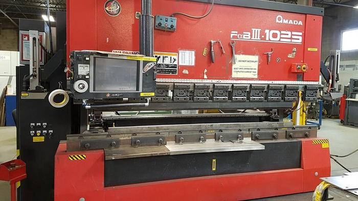 Used 110 TON X 98.4", 2007, AMADA FBD 1025NT, CNC PRESS BRAKE