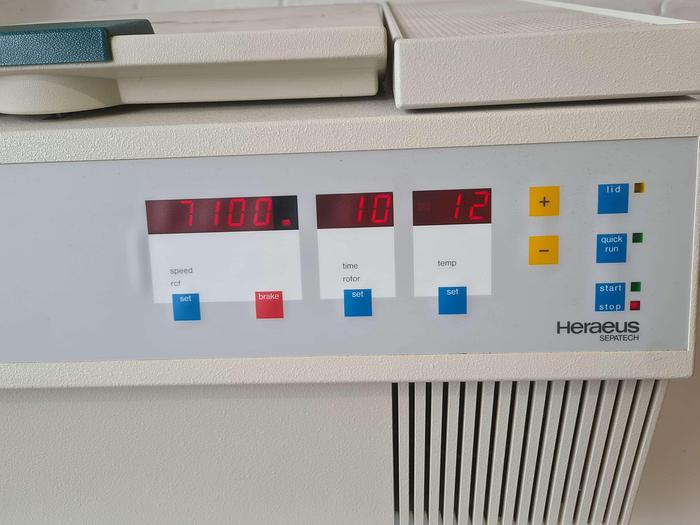 Used Hereaus Sepatech Biofuge 15R Refrigerated Centrifuge 