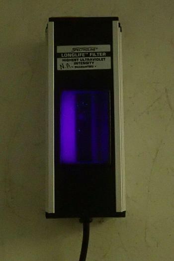 Used Spectroline Longlife Filter Highest UltraViolet Intensity