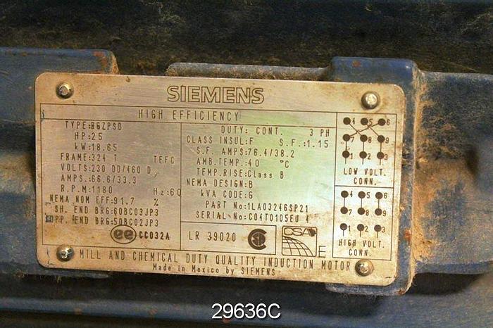 Used Siemens RGZPSD AC Motor #29636