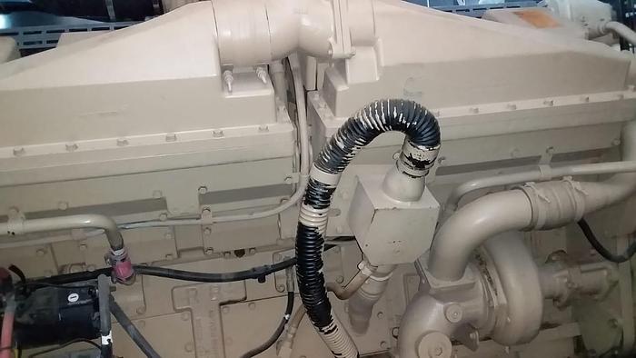 Used Cummins KTA38-G3 with Stamford alternator in container with Low hours.