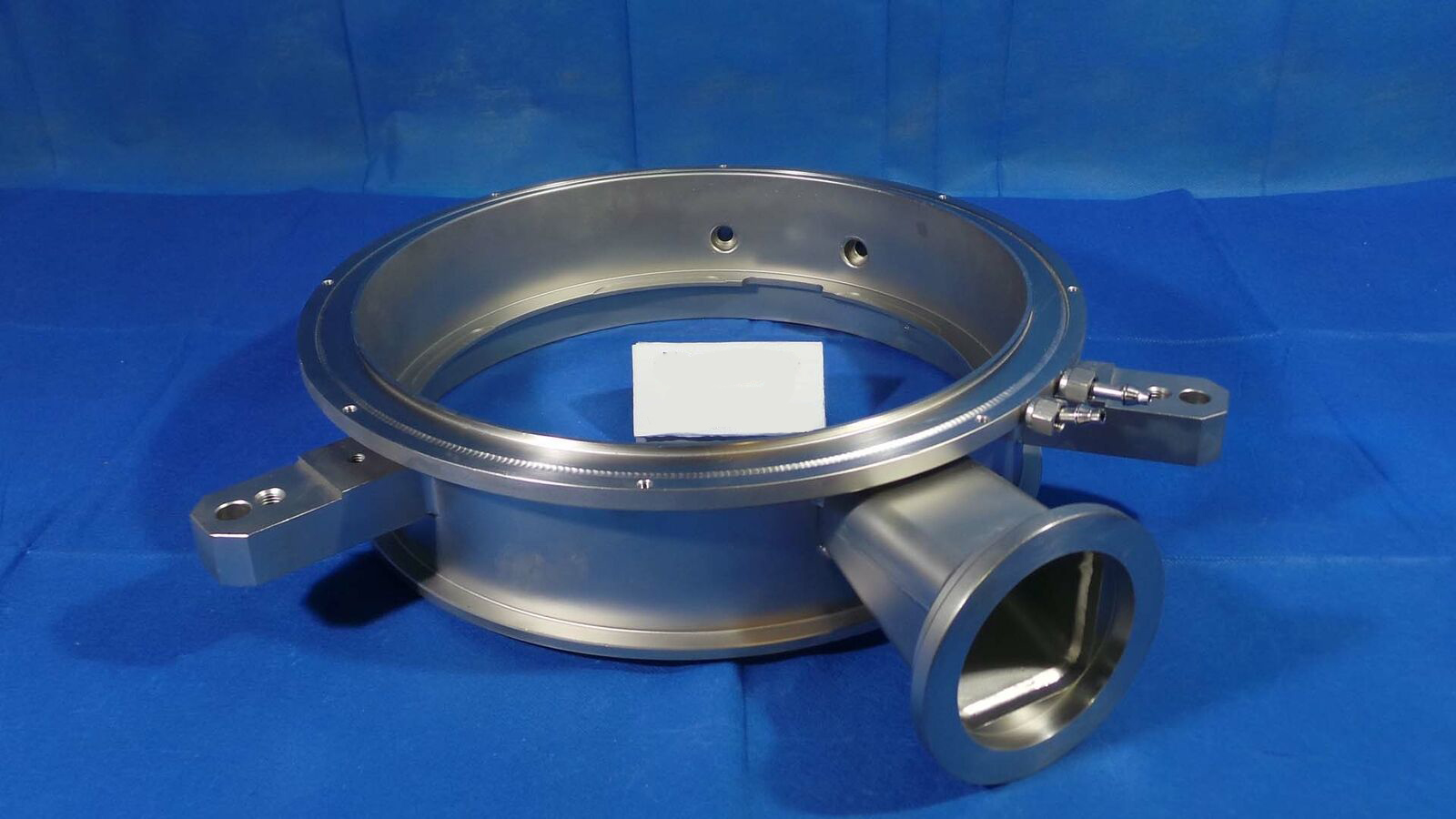 Used Applied Materials T1DD15446540003 Ring, With Pipies and Connectors Big Part / T1DD15446540003 / Applied Materials