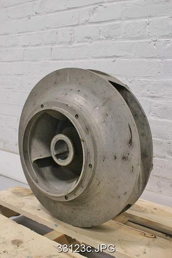 Used Goulds 3181 17.75" Diamter, 4 Vane Impeller #33123