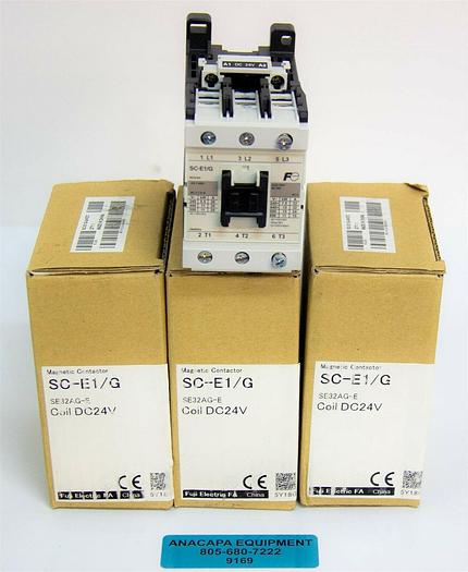 Fuji Electric FA SC-E1/G SE32AG-E Coli DC24V Lot of 3 total New (9169)K