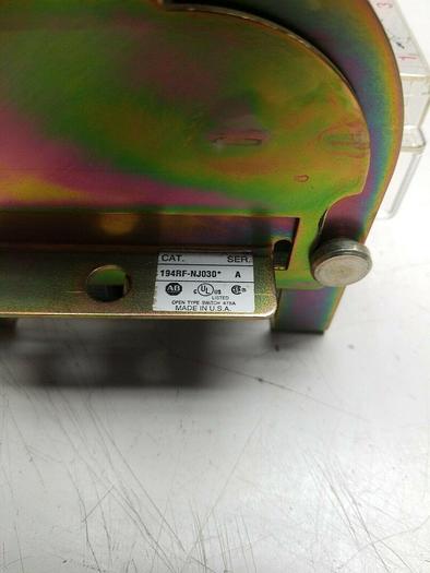 Used Allen-Bradley Safety Disconnect Switch 194R-NJ030P3 SerB , 194RF-NJ030* Ser A