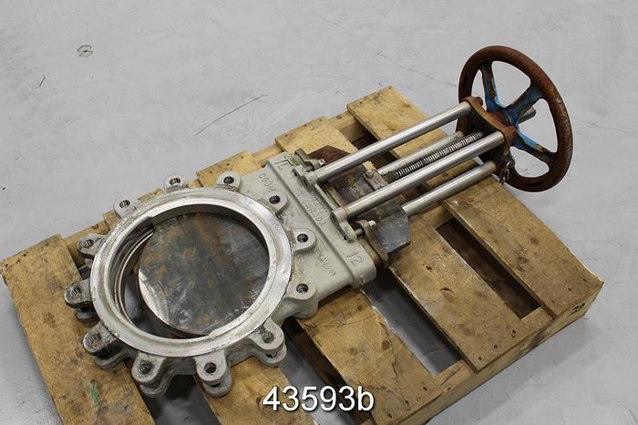 Used TrueLine 12" Hand Operated Knife Gate Valve #43593