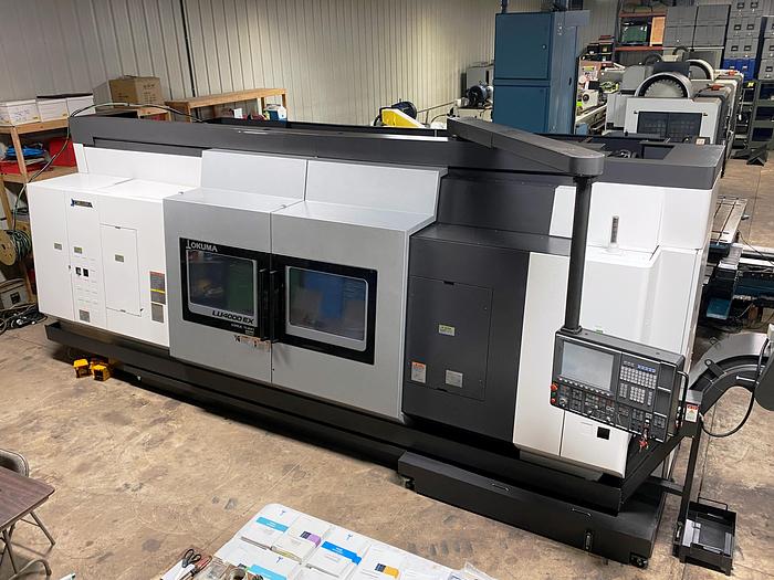 Used Okuma Simulturn LU4000EX-MY CNC 6-Axis Twin Turret Live Milling Center