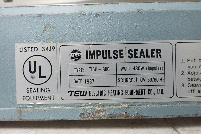 Used Tew Type TISH-300 12" Impulse Sealer