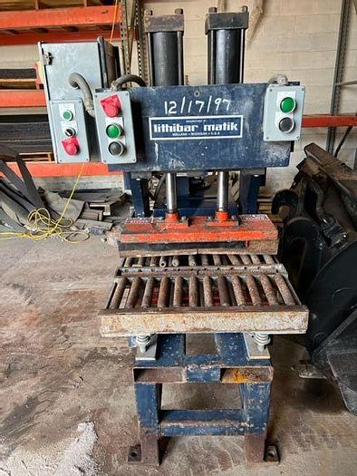 Used 1997 Lithibar Matik Mini Concrete Block Splitter