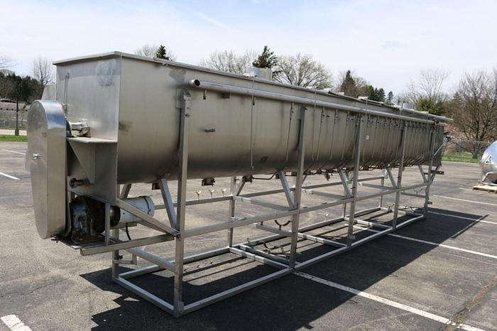 Used Materials Transportation Co Stainless Steel Steam Injected Auger -Therma Screw Blancher