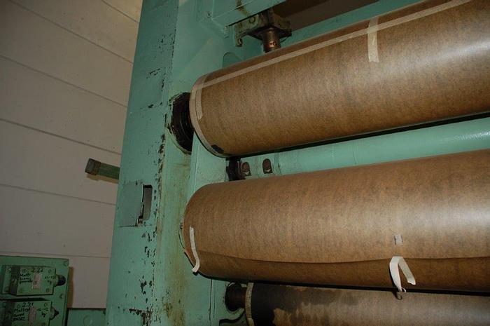 Used 185" (4.70M) GOEBEL SLITTER REWINDER 70" REWIND