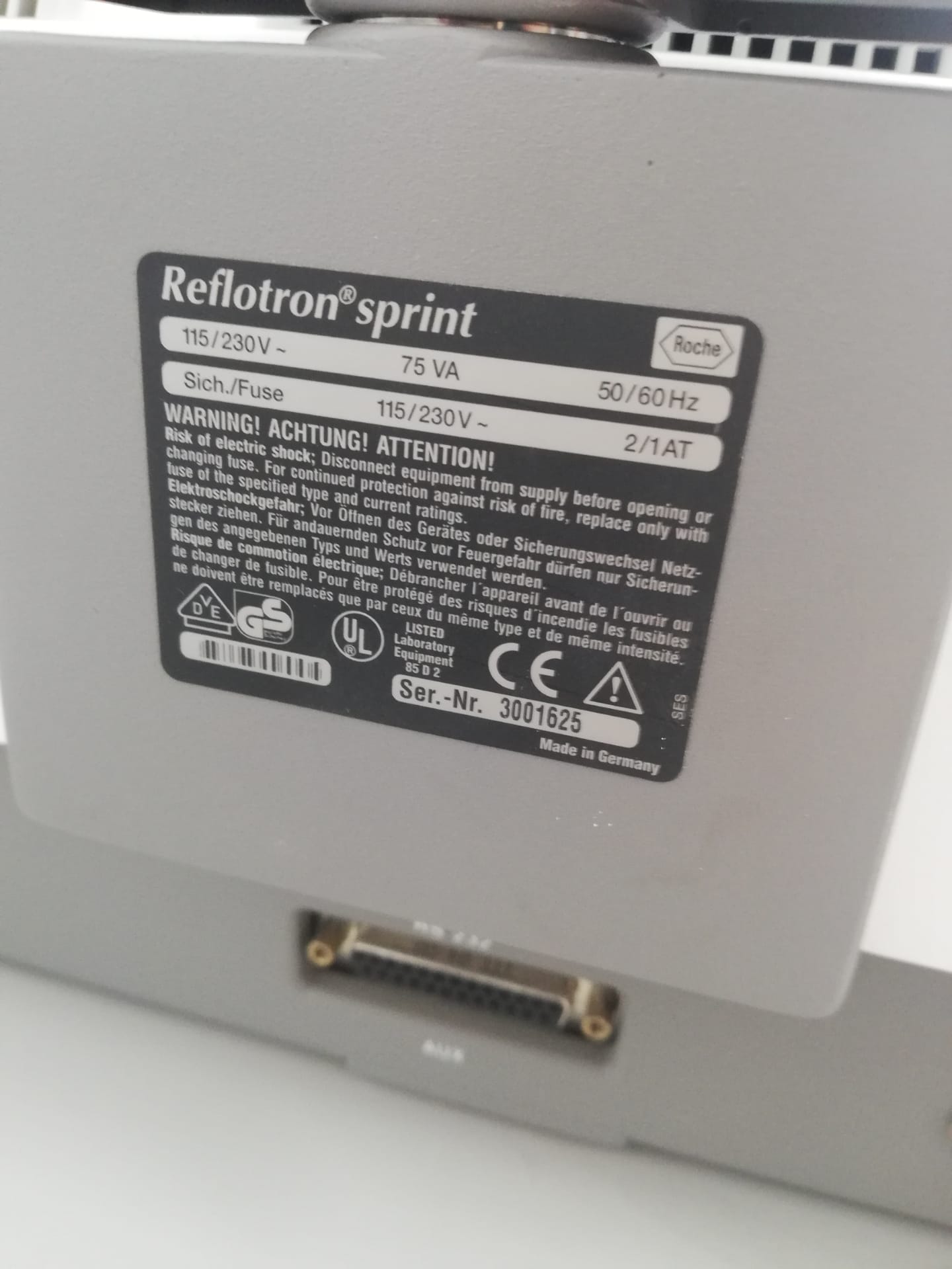 Remodelado Roche Reflotron Sprint Dry Chemistry Reader