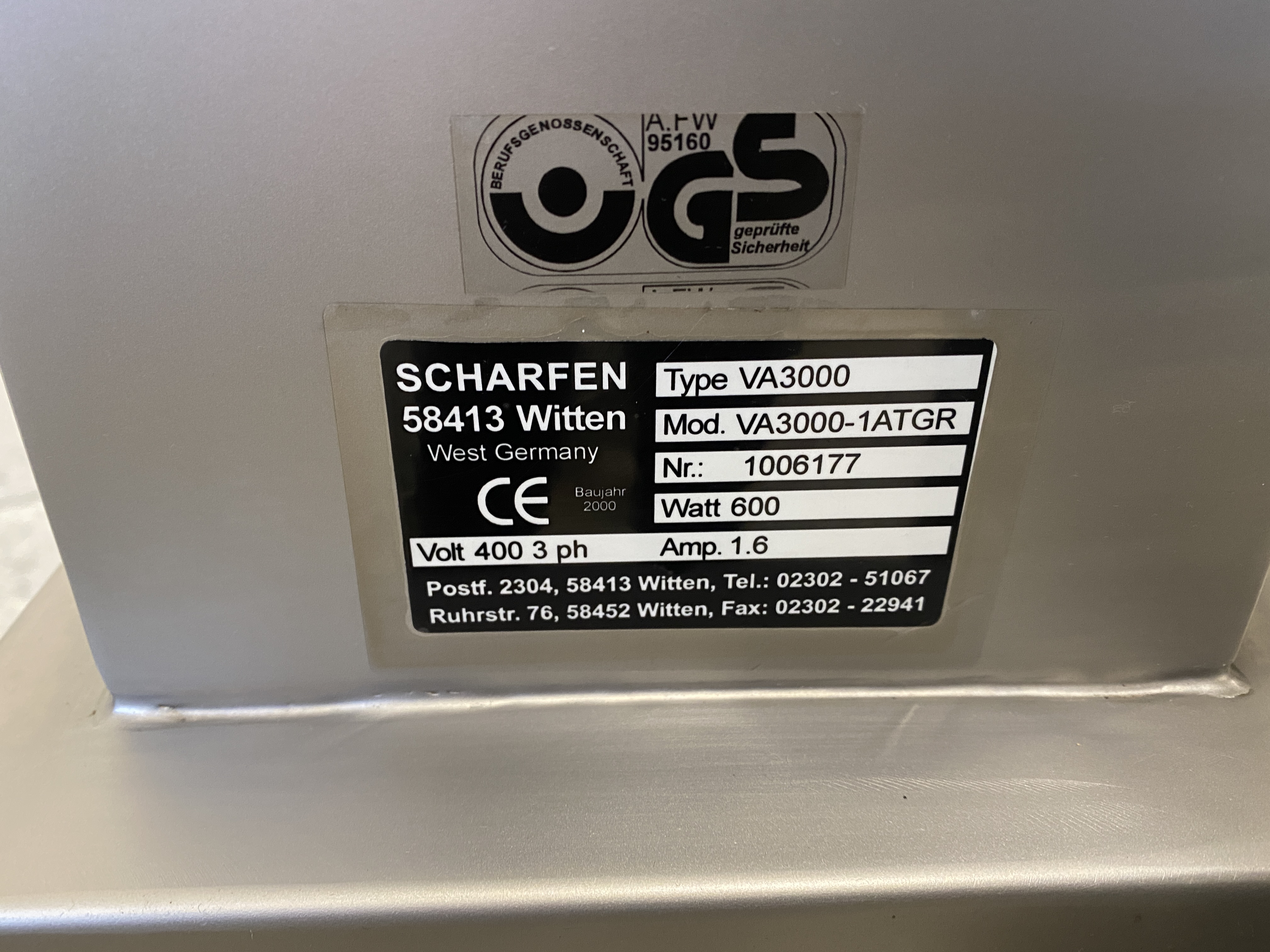 Begagnad Scharfen VA-3000