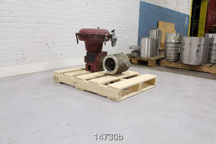 Used Masoneilan 3336302 Air Operated Control Ball Valve, 6", Air To Close #14730