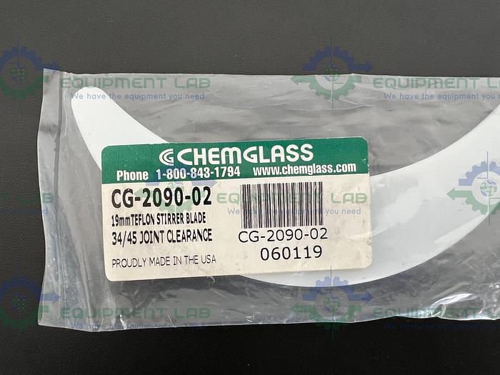Chemglass  CG-2090-02 19mm Teflon Stirrer Blade 34/45 Joint Clearance For 2000mL