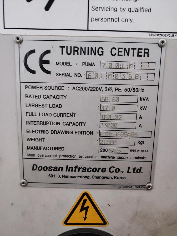 Used 2006 Doosan Puma 700LMB