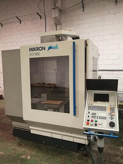 Usado CENTRO DE MECANIZADO VERTICAL MIKRON VCP-800 (Año 2001)