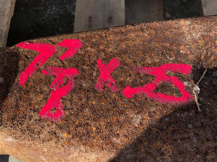 Used 7-7/8" X 25" Chisel Style Drill Bit 2.25x3.25 Thread for Cable Tool