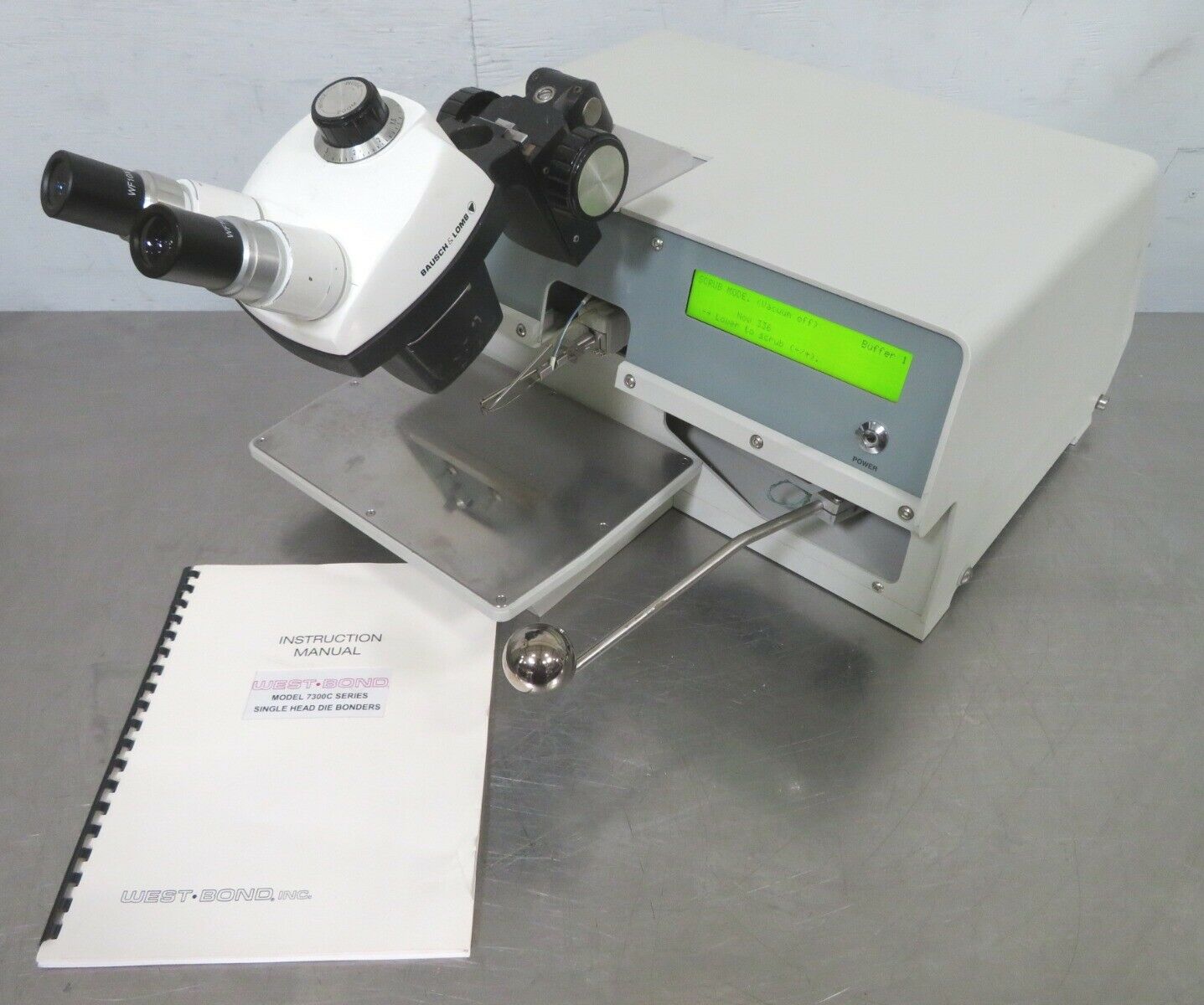 Used West-Bond 7316C Motorized Scrub Single Collet Eutectic Die Bonder