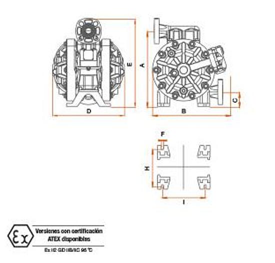 POMPA PNEUMATICA SAMOA DP200 (PLASTICA)