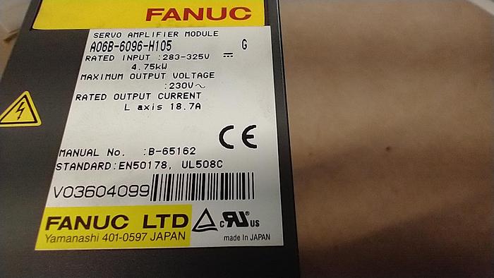 Used FANUC A06B-6096-H105 SERVO AMPLIFIER GH500