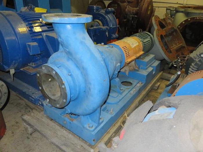 Unused Goulds Pump model 3175S i-Frame size 8×8-12 with base and motor, Unused #44666