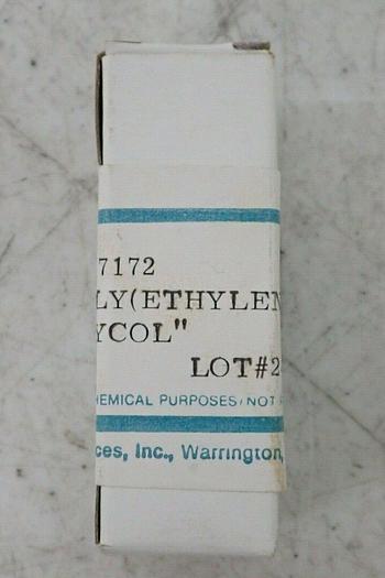 Used Polysciences 17172 Poly(ethylene glycol) 1/g ~50% Full