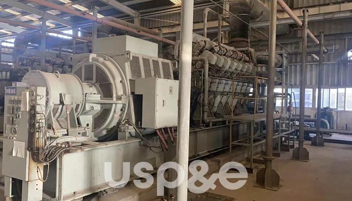 Used 3 MW 1997 Used Mitsubishi 16KU30A HFO Generator Sets