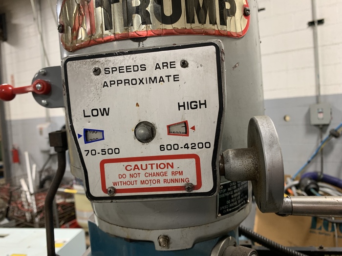 Used ATRUMP K2V VERTICAL KNEE TYPE MILLING MACHINE